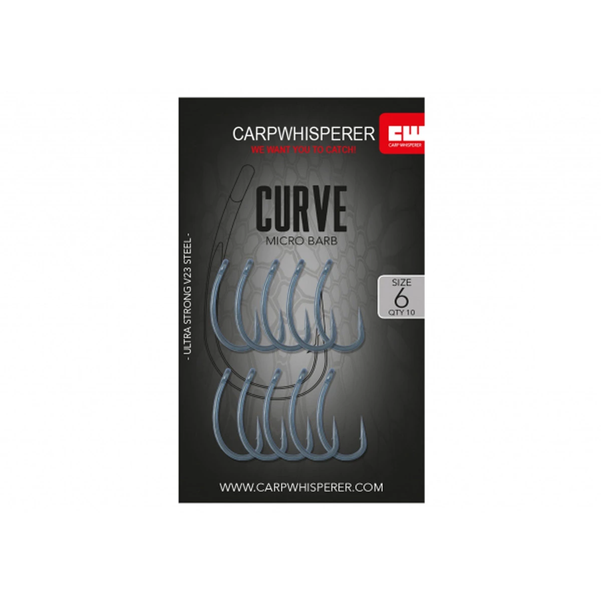 Carp Whisperer - Curve Haak - Black Edition 1 Carp Whisperer - Curve Haak - Black Edition