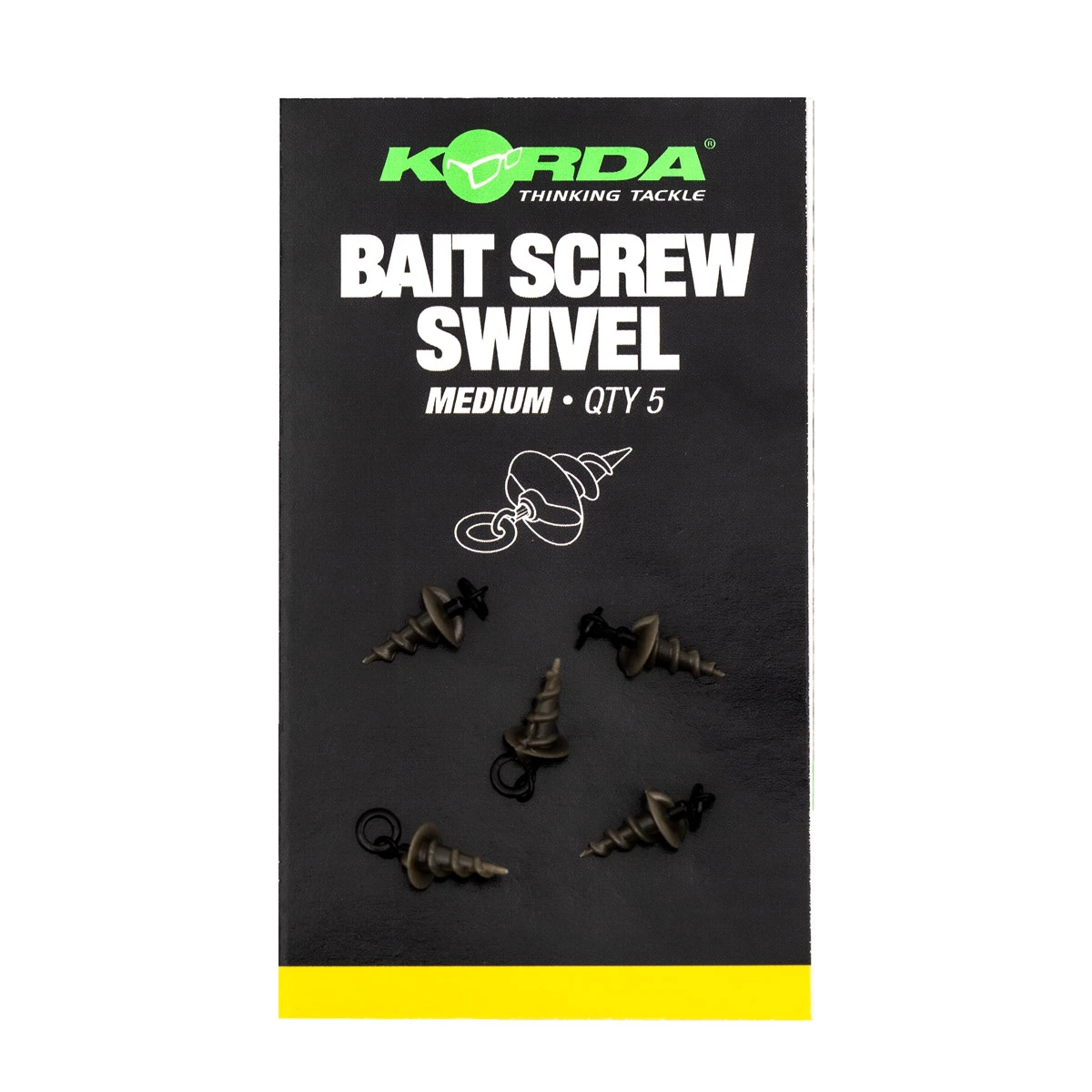 Korda Micro Ring Swivel Bait Screw Medium 1 Korda Micro Ring Swivel Bait Screw Medium