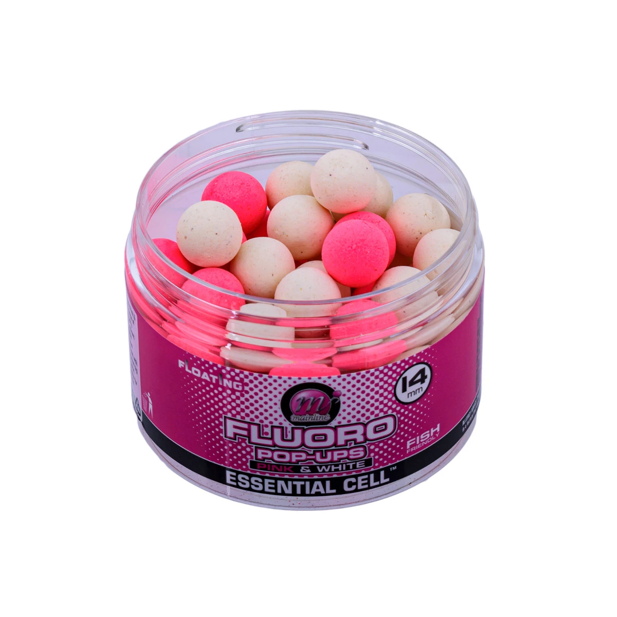 Mainline Bright Pink & White Pop-Ups Essential Cell 14 MM 1 Mainline Bright Pink & White Pop-Ups Essential Cell 14 MM