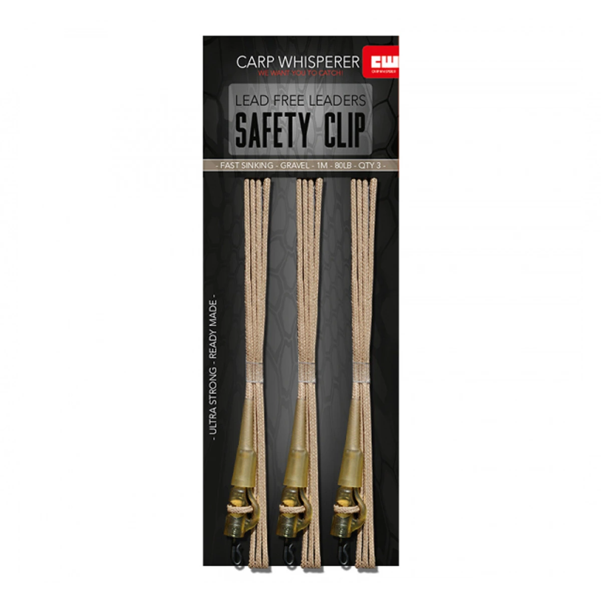 Carp Whisperer - Safety Clip Leaders - 1 Mtr 3 Carp Whisperer - Safety Clip Leaders - 1 Mtr - Afbeelding 3