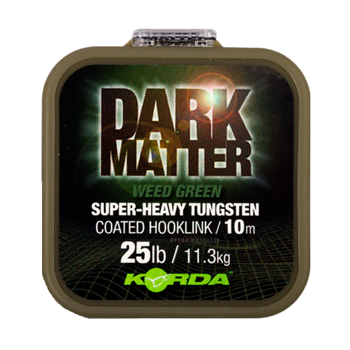 Korda Dark Matter Tungsten Coated Hooklink Weed Green 1 Korda Dark Matter Tungsten Coated Hooklink Weed Green